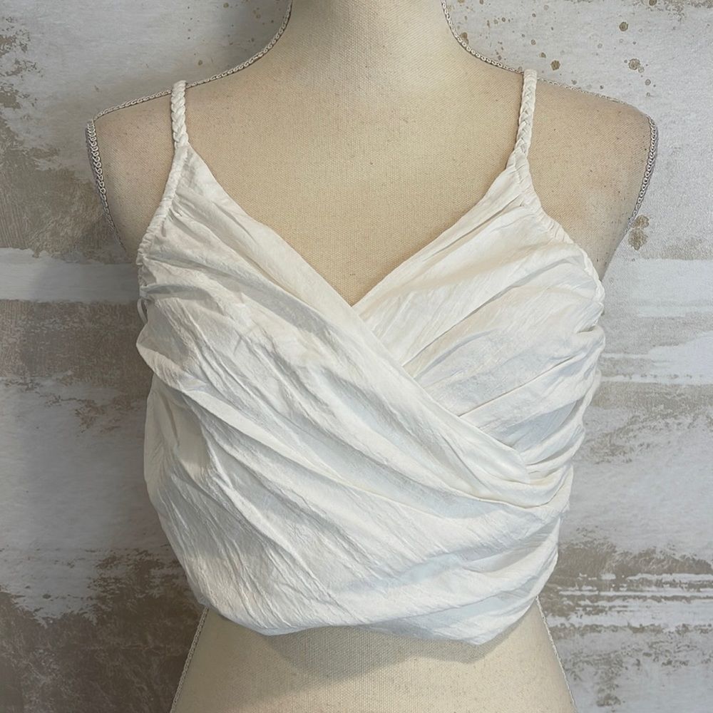 Papermoon Braided Adjustable Straps Crop Top